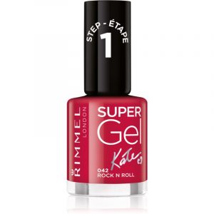 Rimmel Super Gel By Kate żelowy lakier do paznokci bez konieczności użycia lampy UV/LED odcień 042 Rock n Roll 12 ml