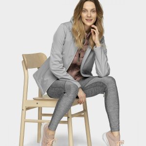 Softshell damski SFD600 – chłodny jasny szary melanż – Outhorn