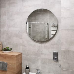 Lustro ścienne okrągłe 40cm bez ramy CLEAR bezramowe