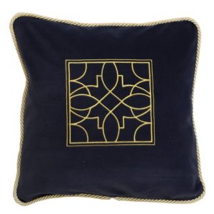 Haftowana Poduszka Velvet Art Deco 45x45cm – dowolny kolor