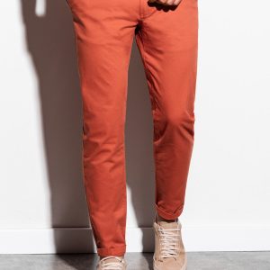 Spodnie męskie chino P894 – ceglaste – XL