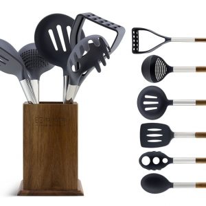 Łyżki kuchenne Edenberg EB 7792 sztućce przybory w stojaku