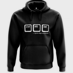 Bluza z kapturem Ctrl + alt + del