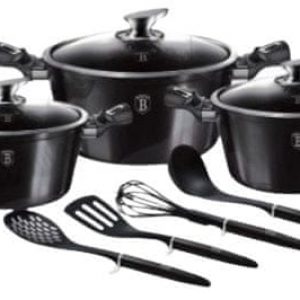 Berlingerhaus Carbon Pro komplet naczyń aluminiowych 10 szt.