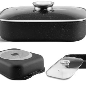 Gęsiarka marmurkowa Edenberg EB 4605 na indukcję 5.5L z pokrywką