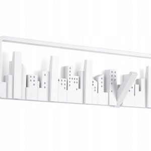 Nowoczesny wieszak ścienny Skyline biały – Umbra