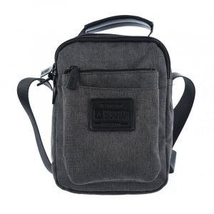 Szara Saszetka Big Star Męska Modna Torba