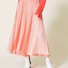 TWINSET – Różowa tiulowa spódnica maxi