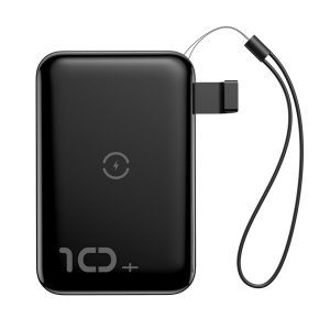 Baseus Mini S Bracket 10W / Power Bank 10000mAh z ładowaniem Qi bezprzewodowym Quick Charge 3.0 Power Delivery 18W