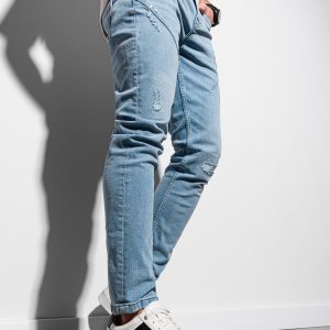 Spodnie męskie jeansowe P936 – niebieskie – XXL