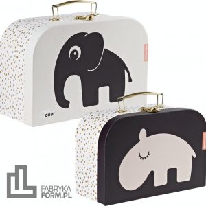 Walizki dziecięce Done by deer 2 szt. różowo-śliwkowe