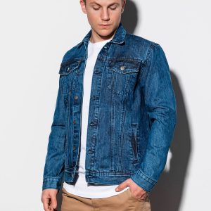 Kurtka męska jeansowa C441 – jeans – XL