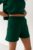 Spodenki z dzianiny dresowej w kolorze DEEP FOREST GREEN – TENDER BY MARSALA