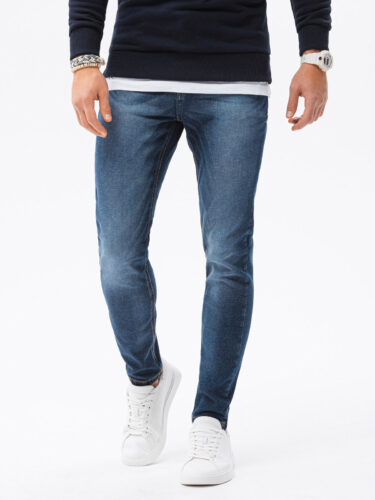 Spodnie męskie jeansowe P1023 – ciemnoniebieskie – XXL