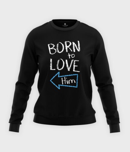 Bluza klasyczna damska Born to love him