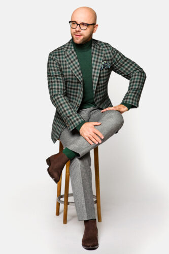 Marynarka w Zieloną Kratę Nida