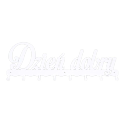 Wieszak ścienny Dzień dobry 01 biały