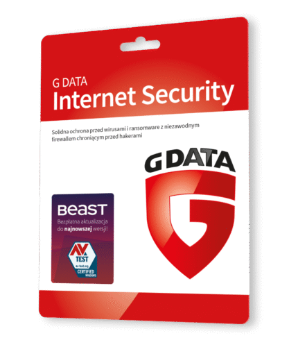 G DATA INTERNET SECURITY 2+2 4 PC 20 mies.