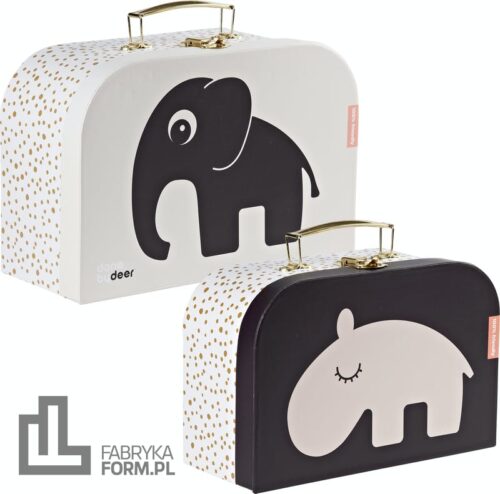 Walizki dziecięce Done by deer 2 szt. różowo-śliwkowe